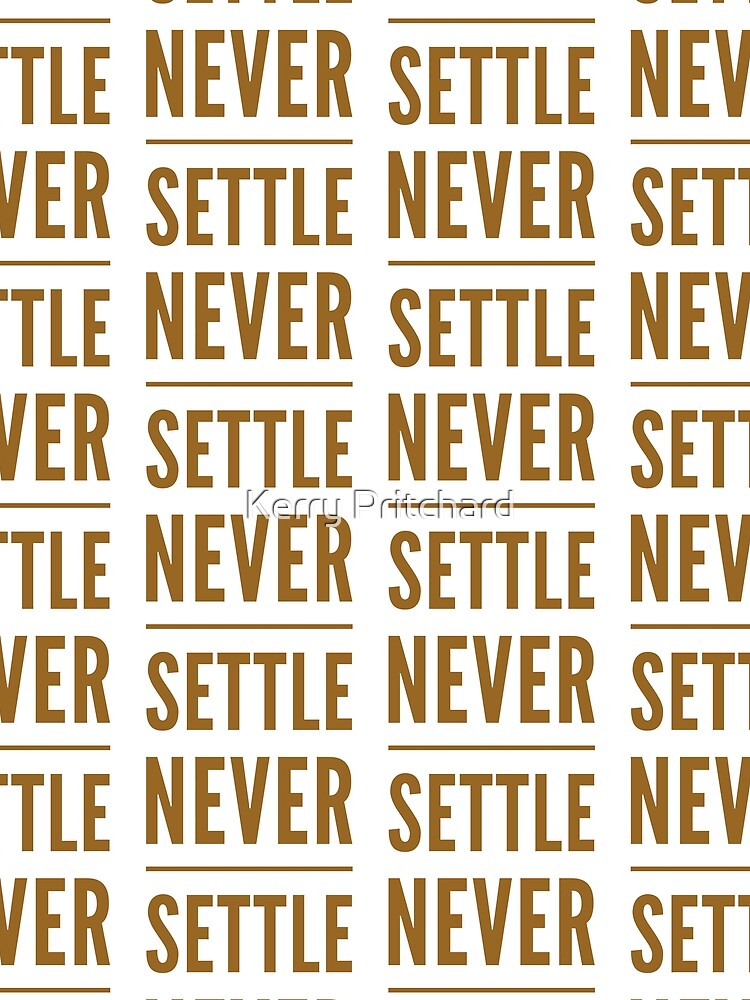 Thumbnail 3 of 3, Scarf, never settle designed and sold by WordFandom.