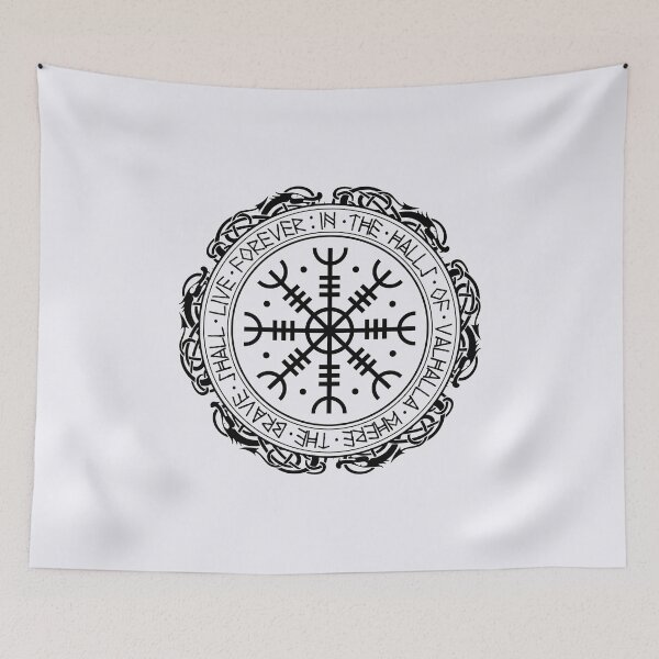 Item preview, Aegishjalmur The Helm of Awe Viking Shield Art fr Warriors designed and sold by DesignsbyZazz.