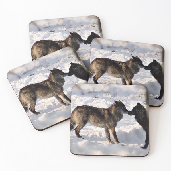 Item preview, Black Wolves Kissing designed and sold by Yannik Hay.