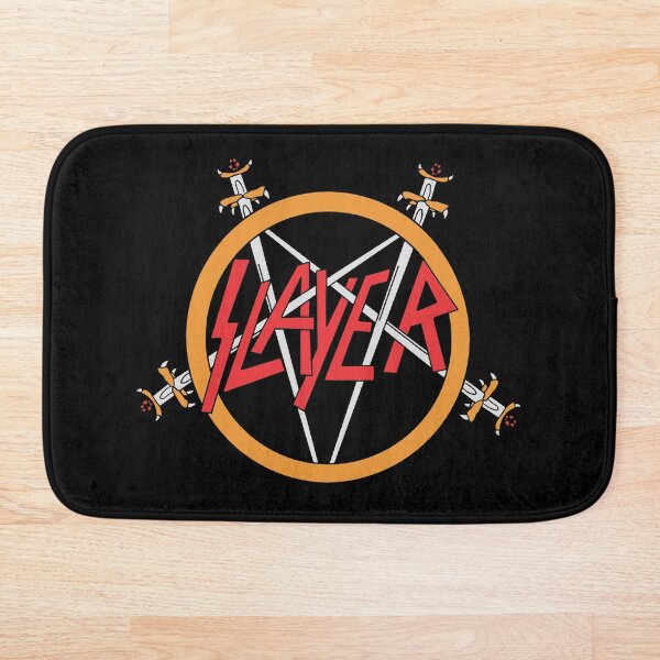 heavy slayer emblem Bath Mat