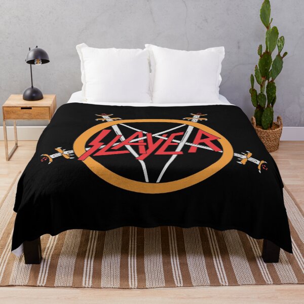 heavy slayer emblem Throw Blanket