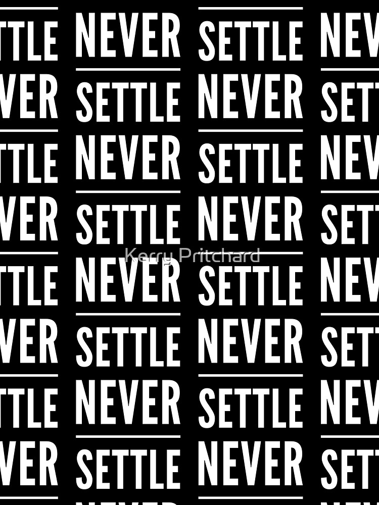 Thumbnail 3 of 3, Scarf, never settle designed and sold by WordFandom.