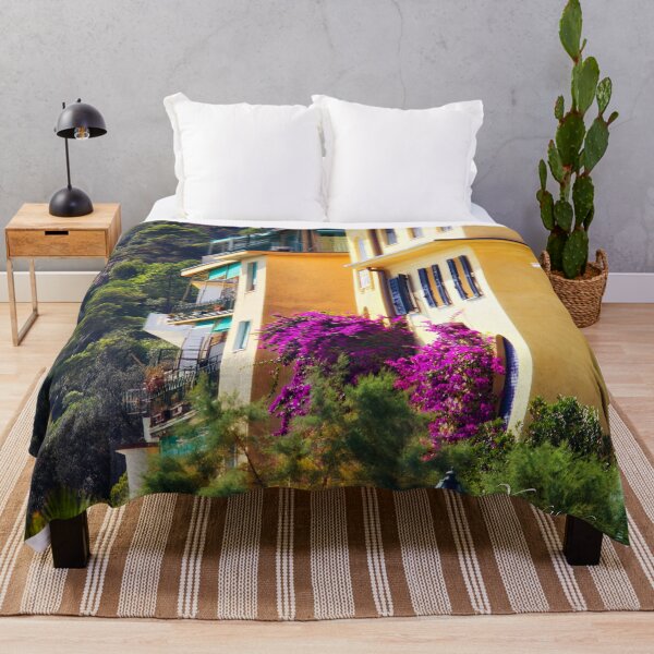 Item preview, Shuttered Windows and Bougainvillea Flowers, Monterosso Al Mare, Cinque Terre, Italy designed and sold by Yannik Hay.