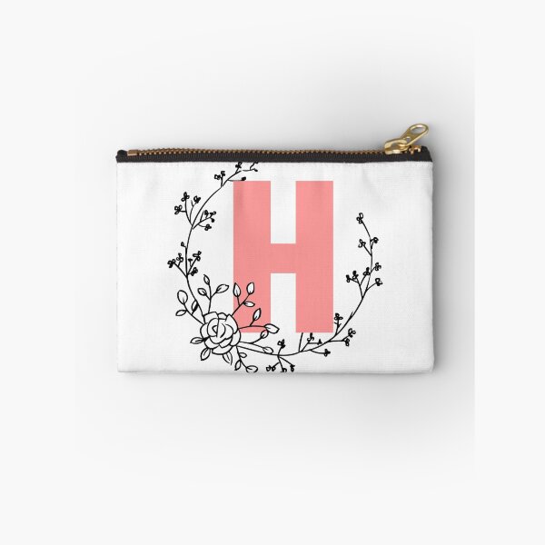 Artikelvorschau, H-Buchstabe-Monogramm-Rosa mit Blumenkranz entworfen und verkauft von synthesizer.