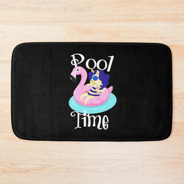 Item preview, Pool Time Unicorn with Flamingo Pool Float Graphic graphic designed and sold by NoveltyMerch.