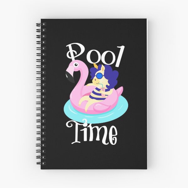 Item preview, Pool Time Unicorn with Flamingo Pool Float Graphic graphic designed and sold by NoveltyMerch.