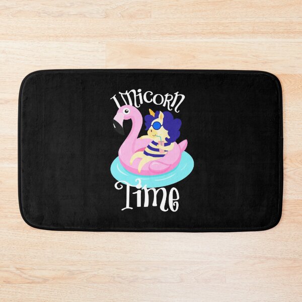 Item preview, Unicorn Time with Flamingo Pool Float Graphic graphic designed and sold by NoveltyMerch.