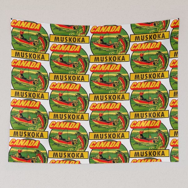 Item preview, Muskoka Ontario Canada Vintage Travel Decal designed and sold by hilda74.