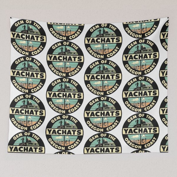Item preview, Yachats Oregon Vintage Travel Decal designed and sold by hilda74.