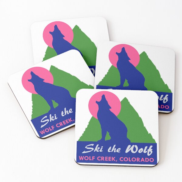 Item preview, Ski the Wolf Creek Colorado Vintage Travel Decal designed and sold by hilda74.