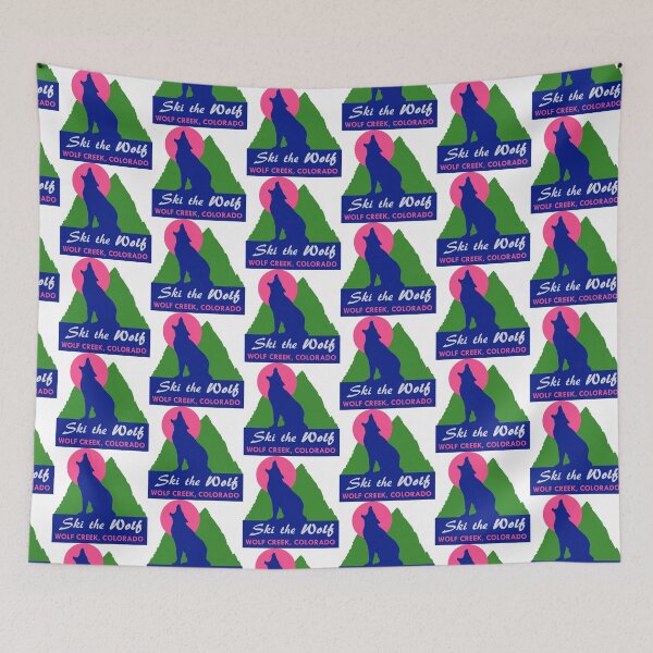 Item preview, Ski the Wolf Creek Colorado Vintage Travel Decal designed and sold by hilda74.