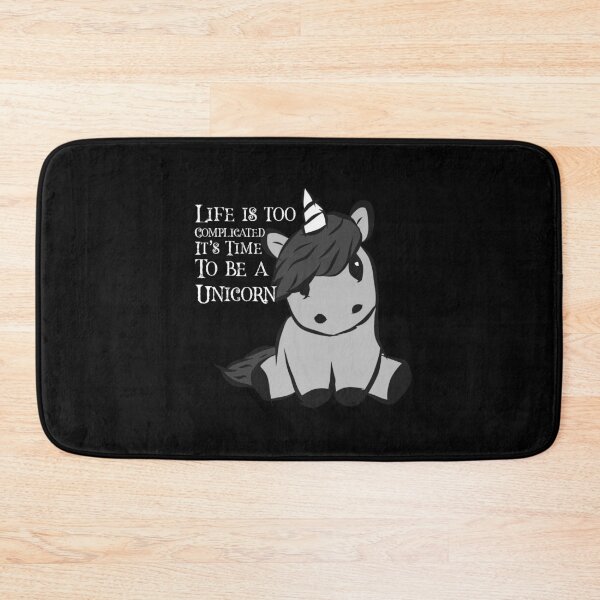 Item preview, Life is too complicated it is time to be a unicorn graphic designed and sold by NoveltyMerch.