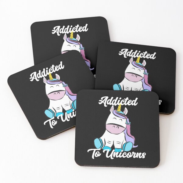 Item preview, Unicorn product Addicted To Unicorns Hand Drawn Graphic design designed and sold by NoveltyMerch.