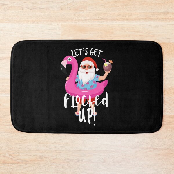 Item preview, Let's Get Flocked Up Santa Claus Christmas Party Flamingo product designed and sold by NoveltyMerch.