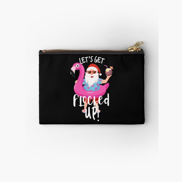 Item preview, Let's Get Flocked Up Santa Claus Christmas Party Flamingo product designed and sold by NoveltyMerch.