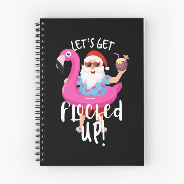 Item preview, Let's Get Flocked Up Santa Claus Christmas Party Flamingo product designed and sold by NoveltyMerch.