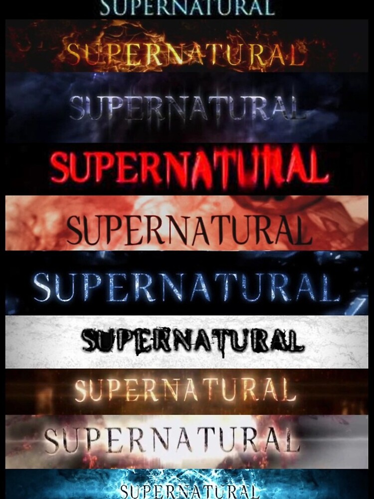 Discover Supernatural intro seasons 1-10 Iphone Case