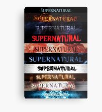 Supernatural intro seasons 1-10 Metal Print