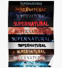 Supernatural Intro Jahreszeiten 1-10 Poster