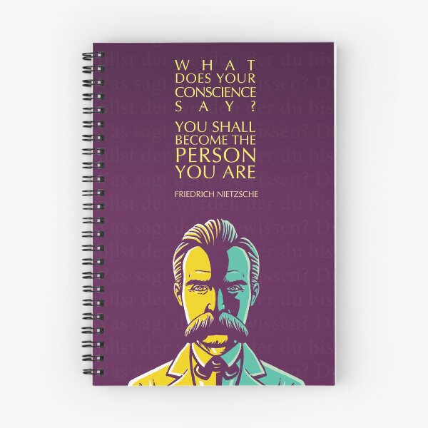 Item preview, Friedrich Nietzsche Inspirational Quote: What Does Your Conscience Say? designed and sold by Elvin Dantes.