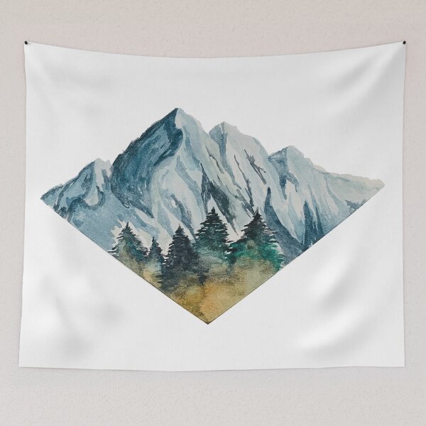 Item preview, Modern Mountain Range designed and sold by JulietsJournal.