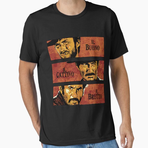 Vista previa del artículo con la obra «Lo bueno, lo malo y lo feo», diseñado y vendido por DudePal.