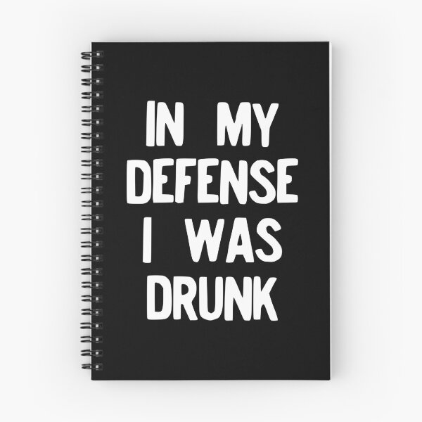 Item preview, In My Defense I Was Drunk Funny Drinking Regret design designed and sold by NoveltyMerch.