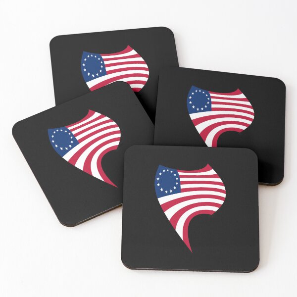 Item preview, Distorted Betsy Ross Flag USA Map design designed and sold by NoveltyMerch.