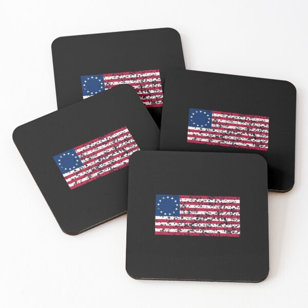 Item preview, Betsy Ross Flag Grunge Distressed Splatter Pattern graphic designed and sold by NoveltyMerch.