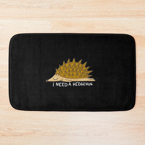 Item preview, Lazy Hedgehog I Need a Hedgehug Pun print designed and sold by NoveltyMerch.
