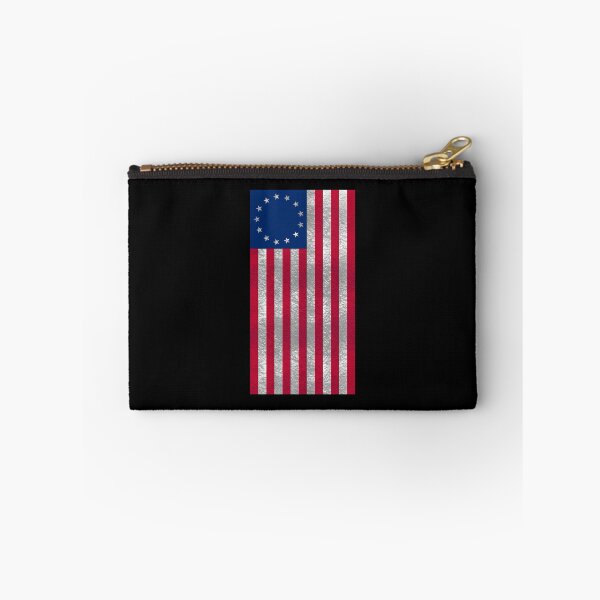 Item preview, Vertical Betsy Ross Flag Distressed Grunge Style Zip product designed and sold by NoveltyMerch.