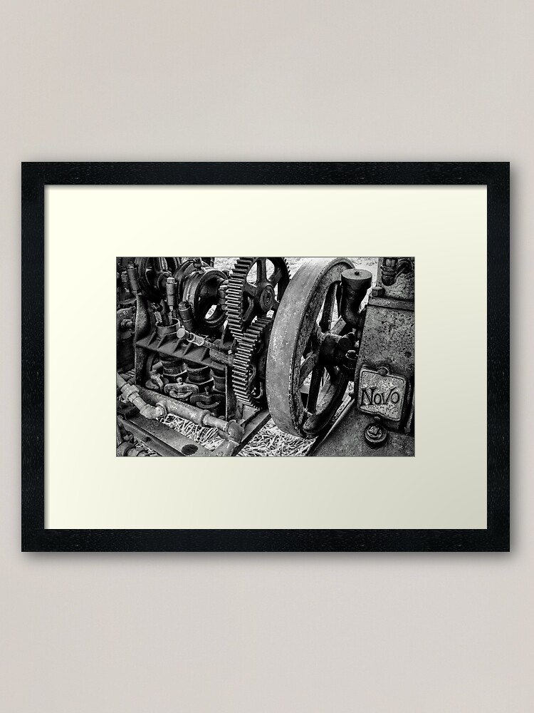 Alternate view of Novo Antique Engine Framed Art Print