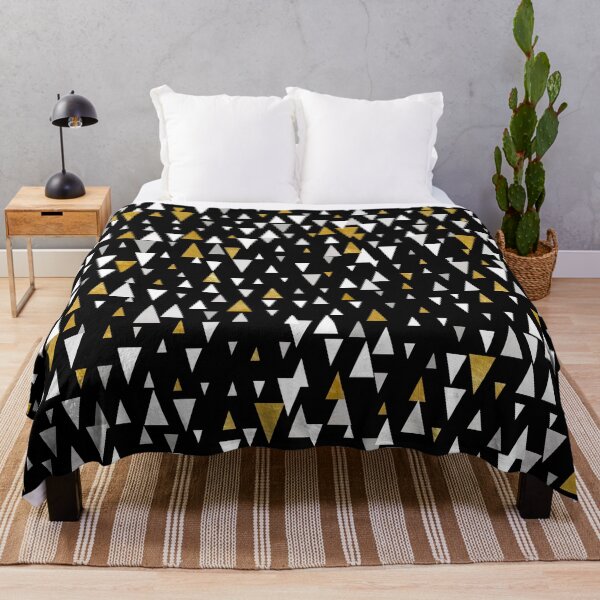 Item preview, Triangle Modern Art - Black and Gold designed and sold by lematworks.