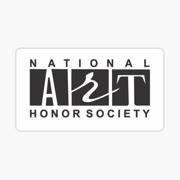 "National Art Honor Society Black" Sticker for Sale by adeletalk