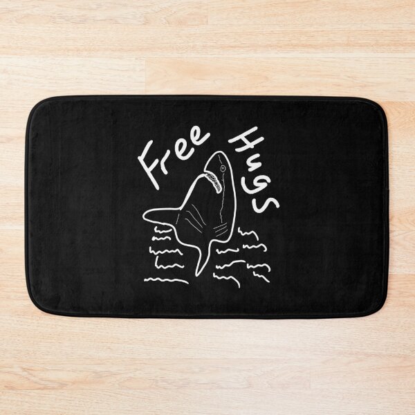 Item preview, Free Hugs Shark Offering Hugs Funny Phrase Graphic design designed and sold by NoveltyMerch.