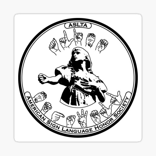 "American Sign Language Honor Society Circle 2 " Sticker for Sale by