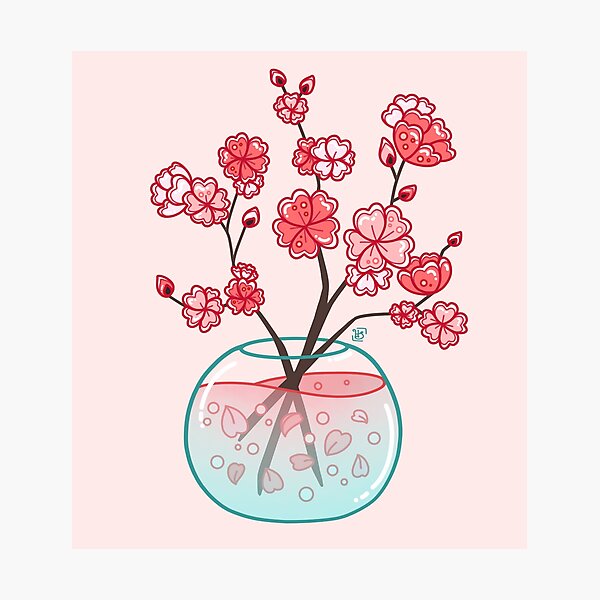 Item preview, Glass Sakura Bouquet  designed and sold by heysoleilart.