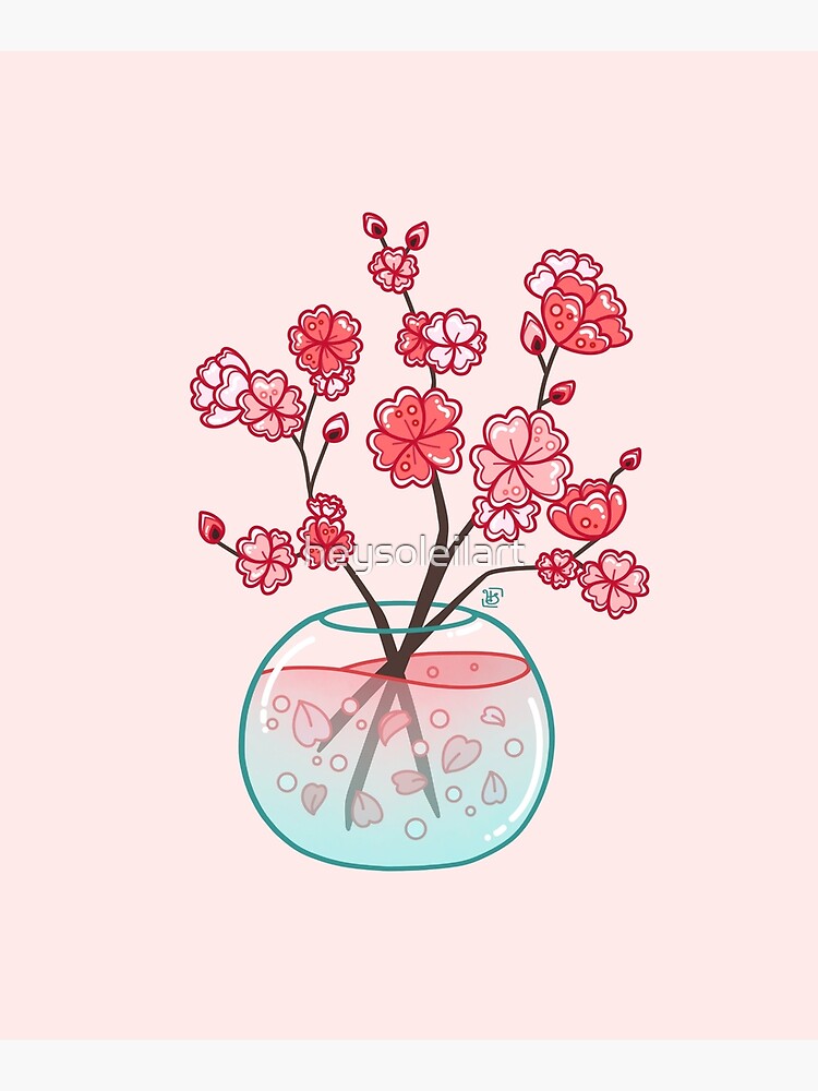 Ramo de cristal de Sakura de heysoleilart