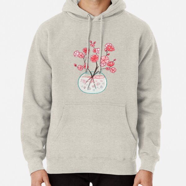 Glass Sakura Bouquet Pullover Hoodie