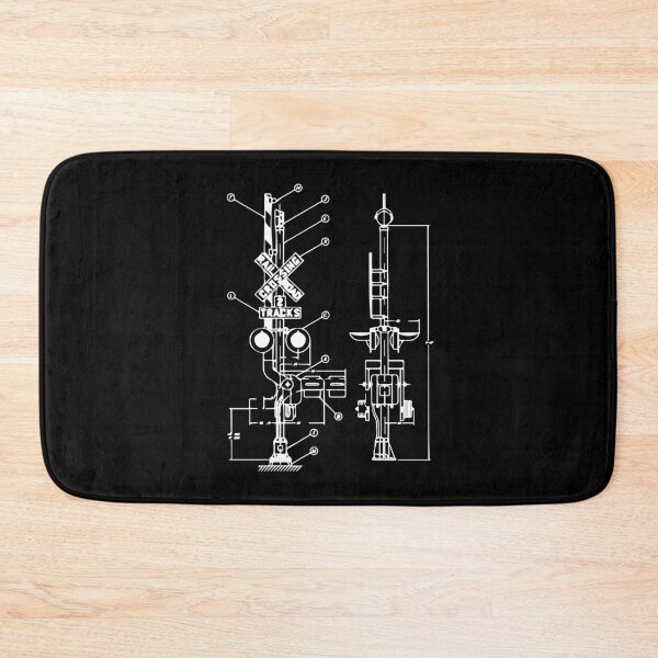 Item preview, Vintage Railway Model10 Crossing Patent Drawing Model Train designed and sold by NoveltyMerch.
