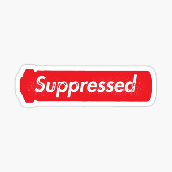 Suppressed! Sticker