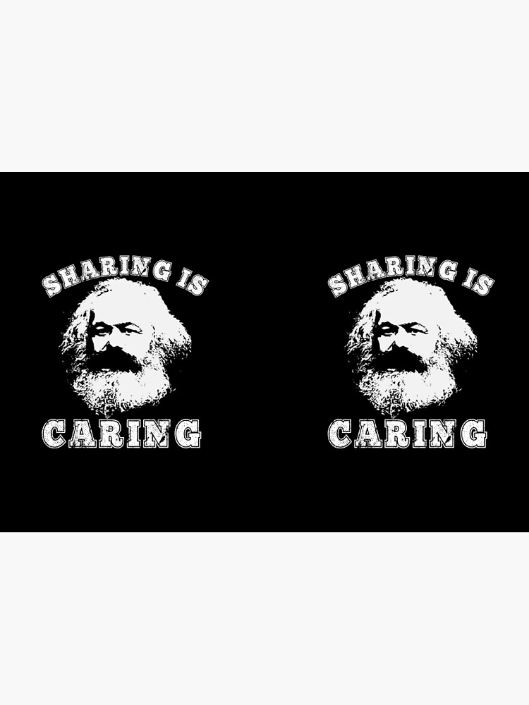 Varsity Style Socialism Karl Marx Sharing Is Caring T-Shirt Varsity Style Socialism Karl Marx Sharing Is Caring T-Shirt