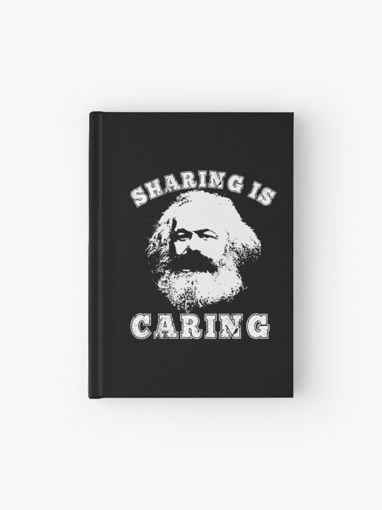 Varsity Style Socialism Karl Marx Sharing Is Caring T-Shirt Varsity Style Socialism Karl Marx Sharing Is Caring T-Shirt