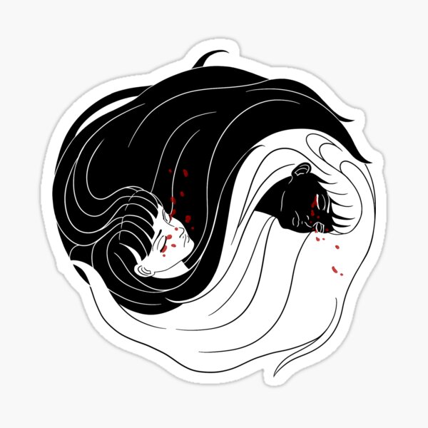 Conjoined Sadness Sticker