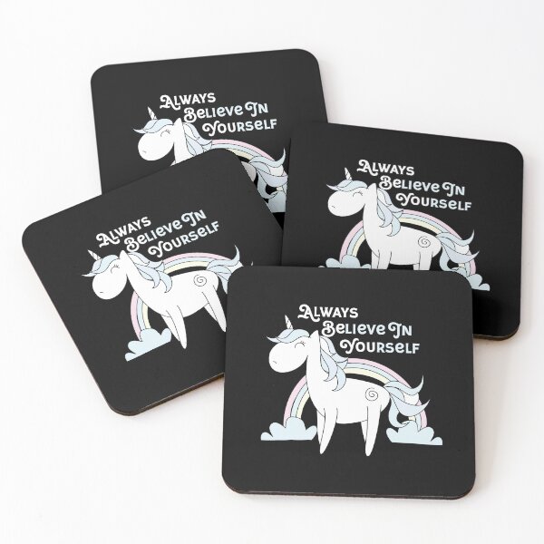 Item preview, Cute Unicorn design Always Believe In Yourself designed and sold by NoveltyMerch.