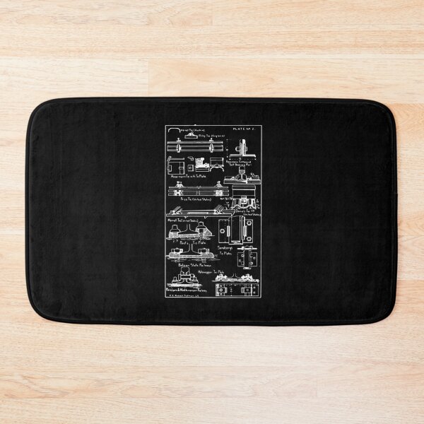 Item preview, Vintage Railroad Track Anchors Tie Plates Patent Drawing designed and sold by NoveltyMerch.