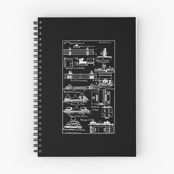 Item preview, Vintage Railroad Track Anchors Tie Plates Patent Drawing designed and sold by NoveltyMerch.