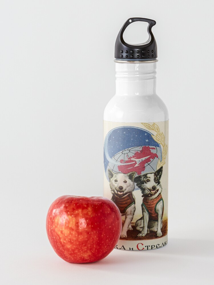 Alternate view of Belka and Strelka Space Dogs Water Bottle
