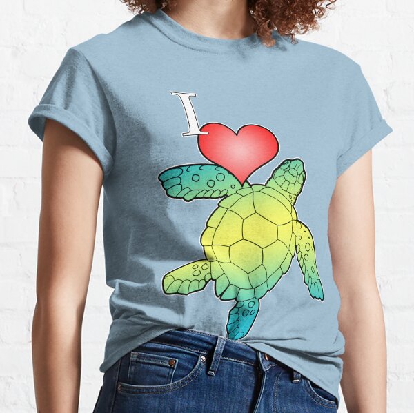 I Love Sea Turtles  Classic T-Shirt