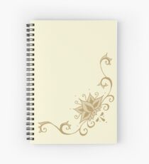 Climbing Lotus in Henna Spiral Notebook